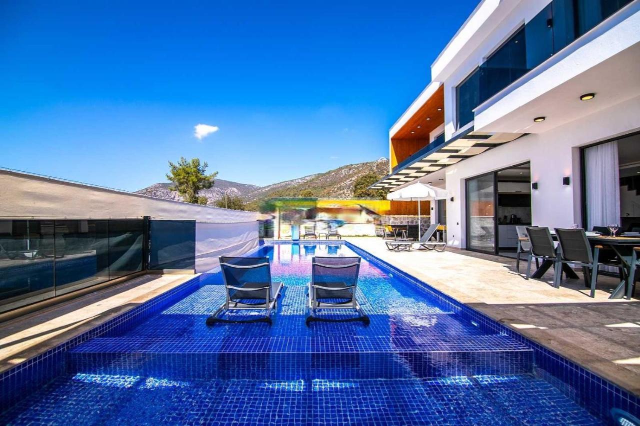 Villa Lycian-Kalkan 3 Bedroom-2 Jakuzzies-Sauna-Turkish Hamam-Huge Private Pool And Lovely Garden Kaş Eksteriør bilde